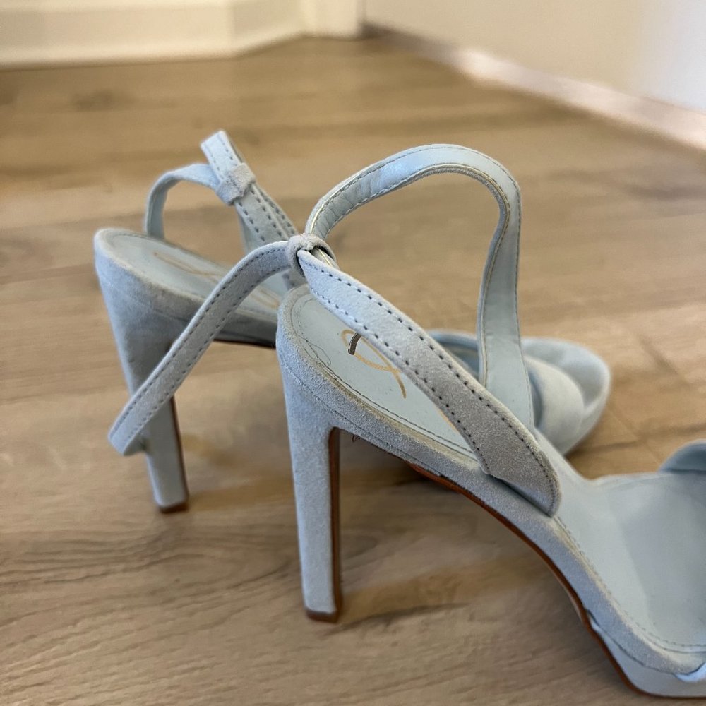 SAM EDELMAN Jade Ankle Strap Sandal in Blue Size 6.5 - Picture 2 of 6